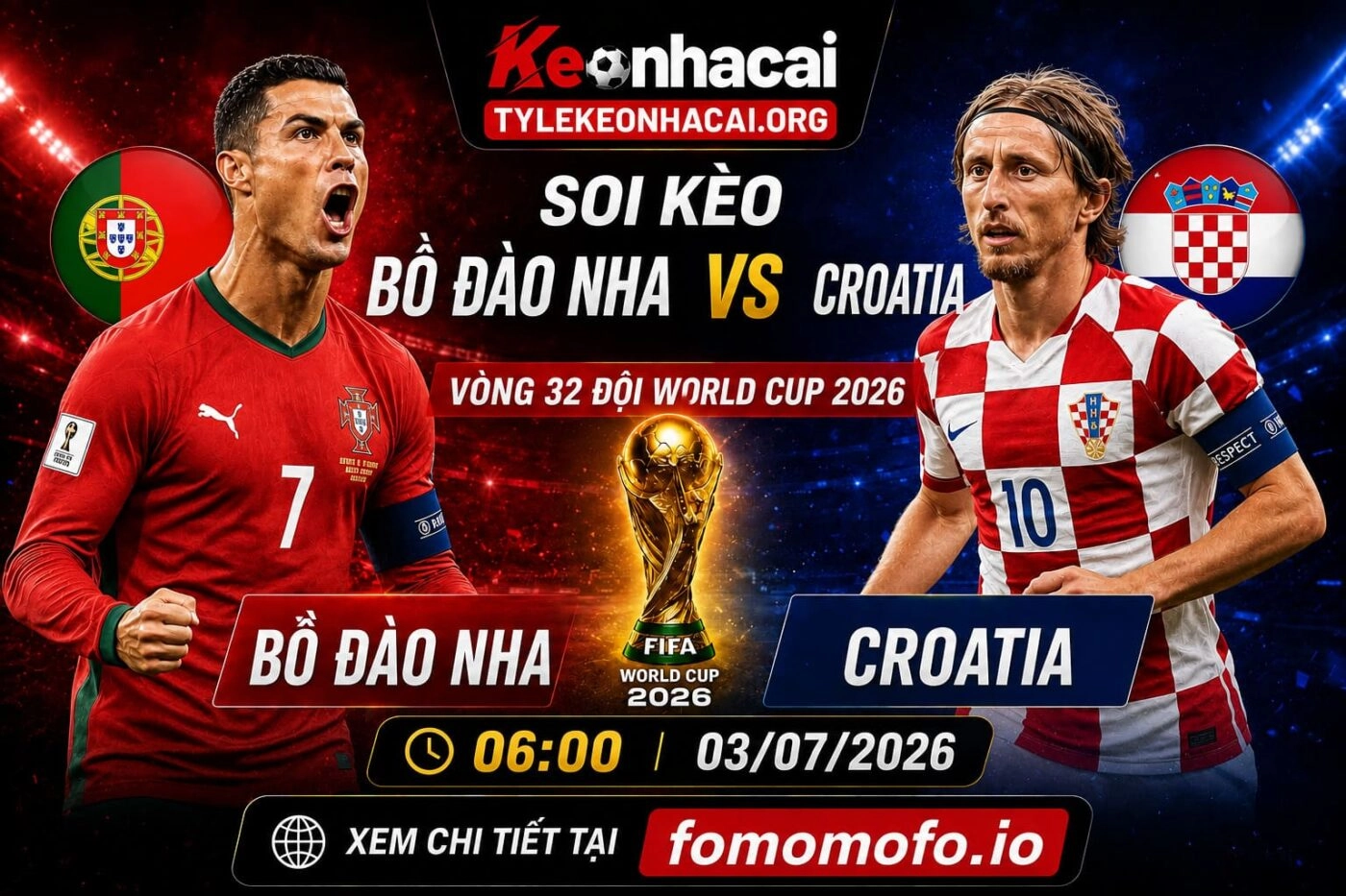 Soi Kèo Bồ Đào Nha vs Croatia 06h00 03/07